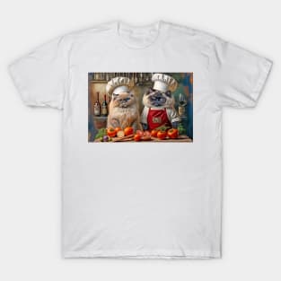 Two Cats in the Kitchen T-Shirt
